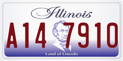 IL license plate A147910