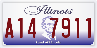 IL license plate A147911