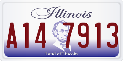IL license plate A147913