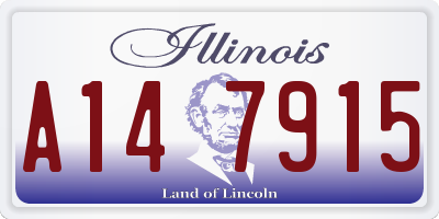 IL license plate A147915