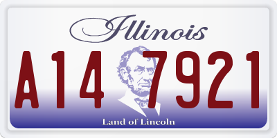 IL license plate A147921