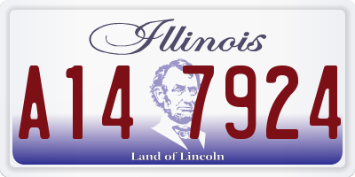 IL license plate A147924