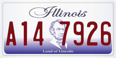 IL license plate A147926