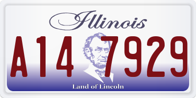 IL license plate A147929