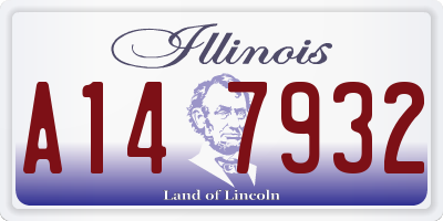 IL license plate A147932