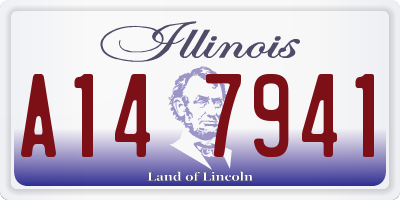 IL license plate A147941