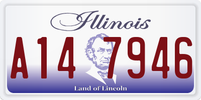 IL license plate A147946