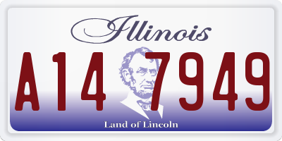 IL license plate A147949