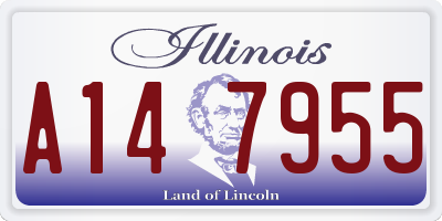 IL license plate A147955