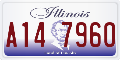 IL license plate A147960