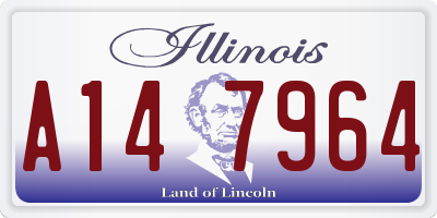 IL license plate A147964