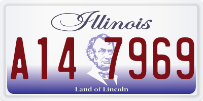 IL license plate A147969