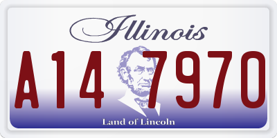 IL license plate A147970