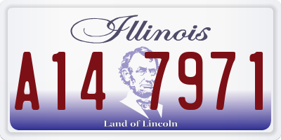 IL license plate A147971