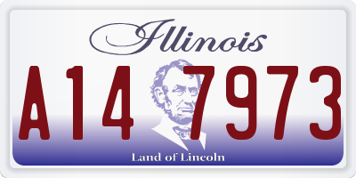 IL license plate A147973