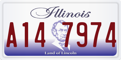 IL license plate A147974