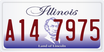 IL license plate A147975