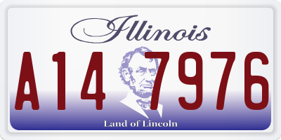 IL license plate A147976