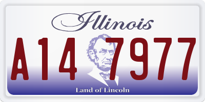 IL license plate A147977