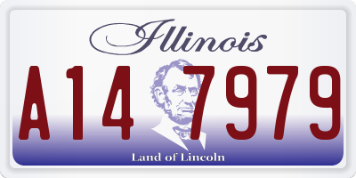 IL license plate A147979