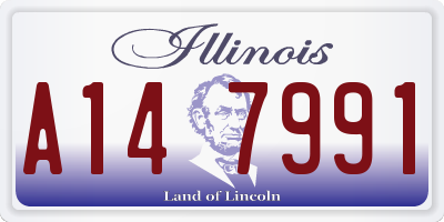 IL license plate A147991