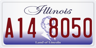 IL license plate A148050
