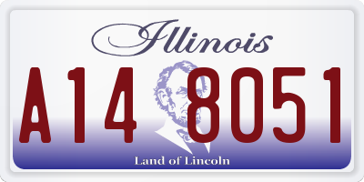 IL license plate A148051