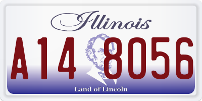 IL license plate A148056