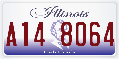 IL license plate A148064
