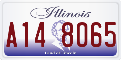 IL license plate A148065