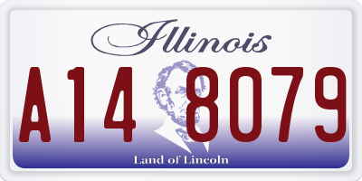 IL license plate A148079