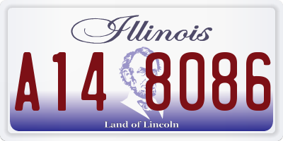 IL license plate A148086