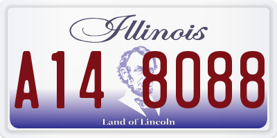 IL license plate A148088