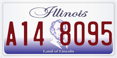 IL license plate A148095