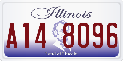 IL license plate A148096