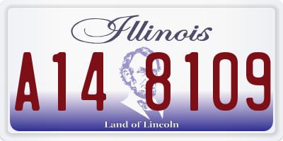 IL license plate A148109