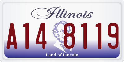 IL license plate A148119