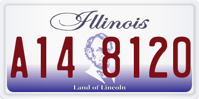 IL license plate A148120