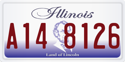 IL license plate A148126