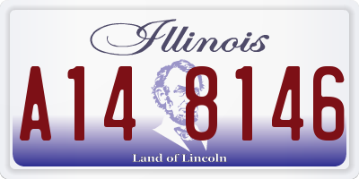 IL license plate A148146