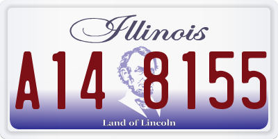 IL license plate A148155