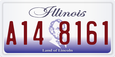 IL license plate A148161