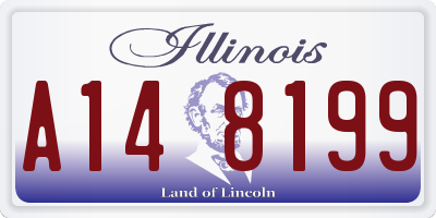 IL license plate A148199