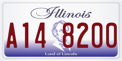 IL license plate A148200