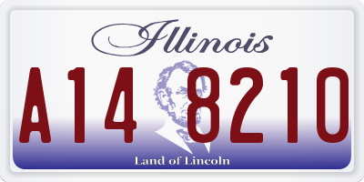 IL license plate A148210