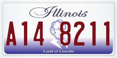 IL license plate A148211