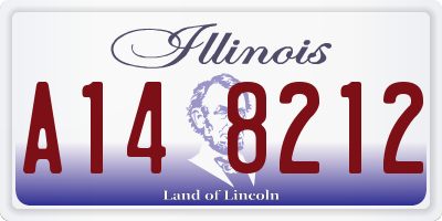 IL license plate A148212