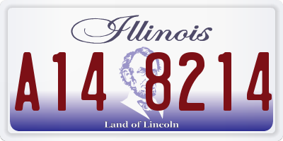 IL license plate A148214