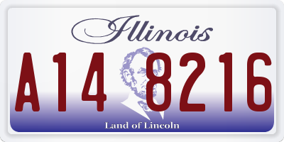 IL license plate A148216