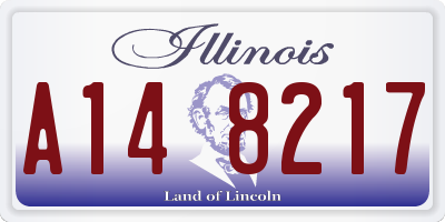 IL license plate A148217